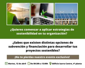 Sostenibilidad empresarial - 12 abril - Evento exclusivo
